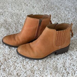 Sperry Cognac Leather Ankle Booties
